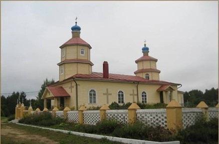 д. Коровск - деревянная церковь Рождества Богородицы.
